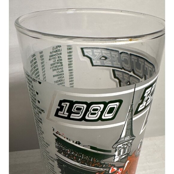 1980 Kentucky Derby Official Glass Churchill Downs Horse Racing Memorabilia - Picture 8 of 11